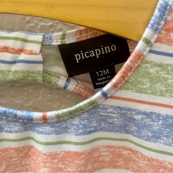 Striped Spring/Summer Baby Girl Dress - Size 12m - Picture 4 of 4